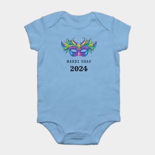 2024 Mardi Gras Fat Tuesday Masquerade Baby Bodysuit